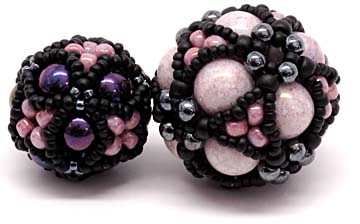 Cube And Octahedral Cluster Beaded Beads