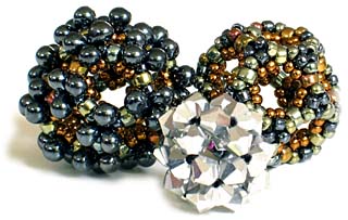 Infinity Dodecahedron Beaded Bead